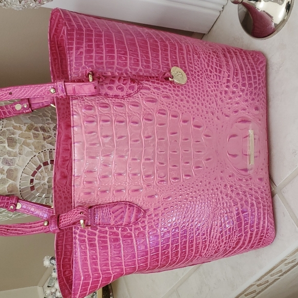 ๐ฅณ๐HOST PICK!๐๐ฅณ ๐๐ BRAHMIN ELLEN HIBISCUS OMBRE TOTE ๐๐ - Picture 5 of 9